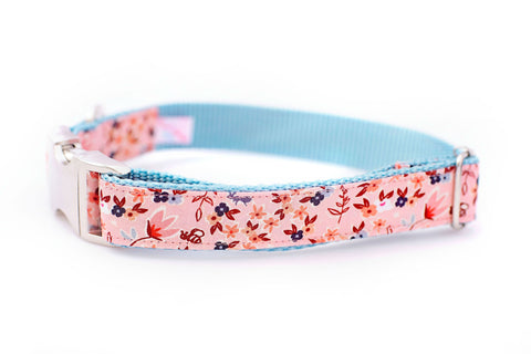 Flower Garden on Pink Collar